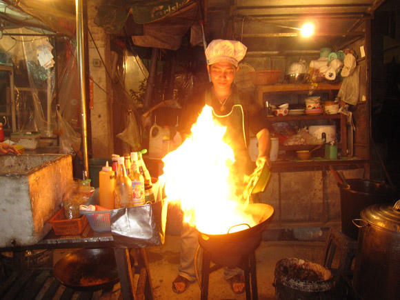 cooking thai food