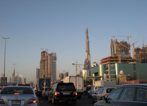 Construction skyline in Dubai