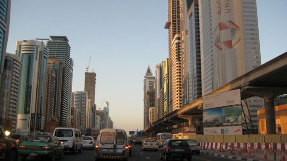 Sheikh Zayed Road traffic in Dubai