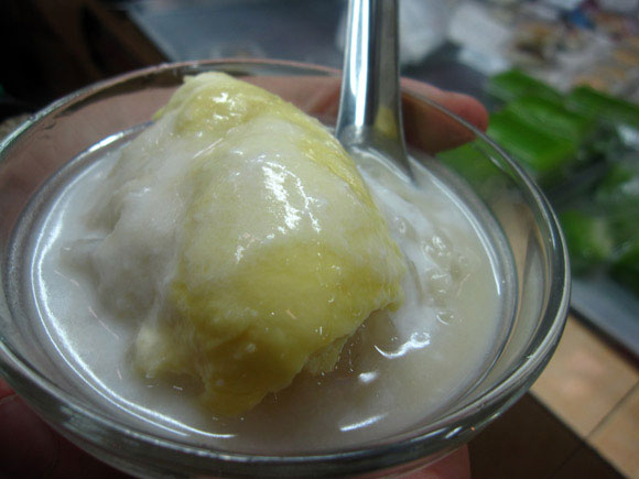 sticky rice durian