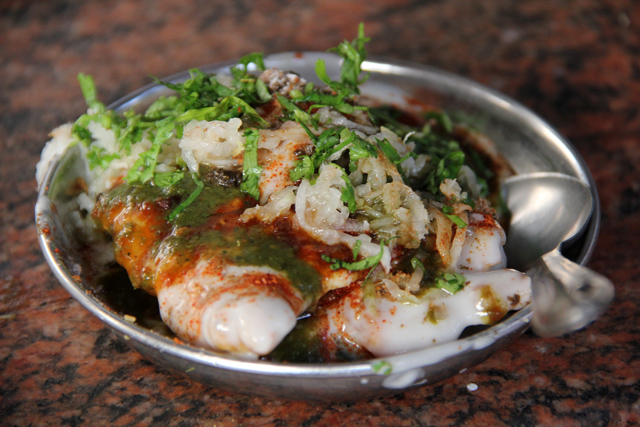 Palak Chaat at Kashi Chaat Bhandar