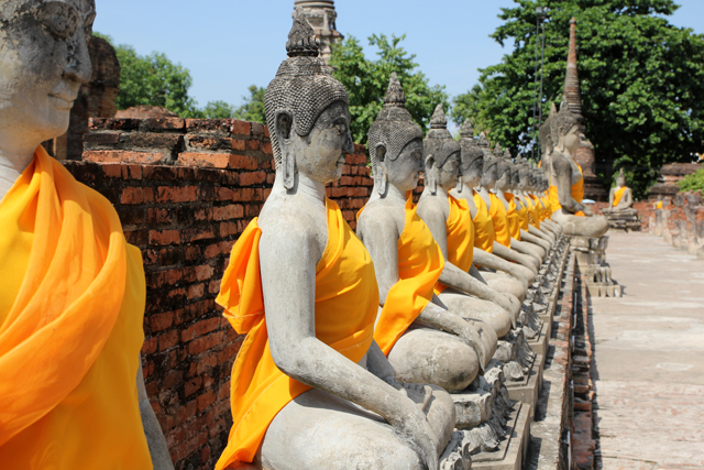 Spending the day touring Ayutthaya, Thailand