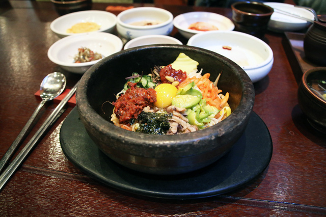 Dolsot bibimbap (돌솥 비빔밥) at Gogung Restaurant