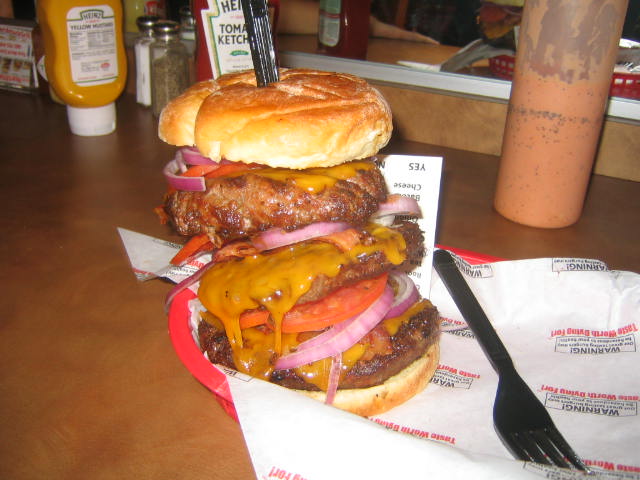 Heart Attack Grill Nutrition Chart