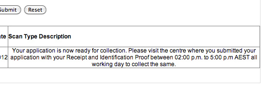 Check your visa status online