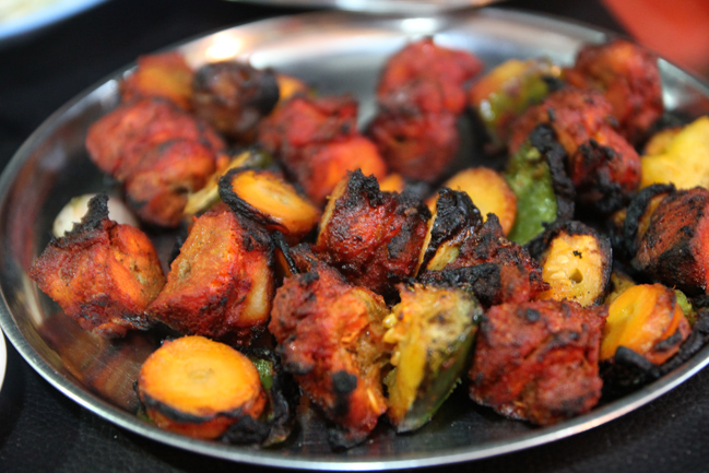 Chicken mishkaki at Ali's in Dar Es Salaam, Tanzania