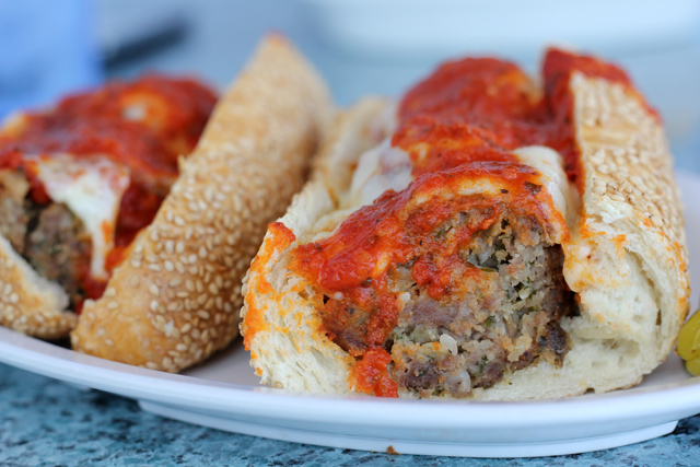 The DeFalco's meatball sub is perfection in a roll