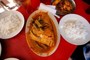Wonderful local style curry, and a huge Indian style fish head curry