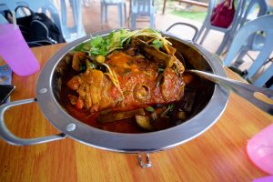 Amazing Fish Head Curry at Tugu View Cafe
