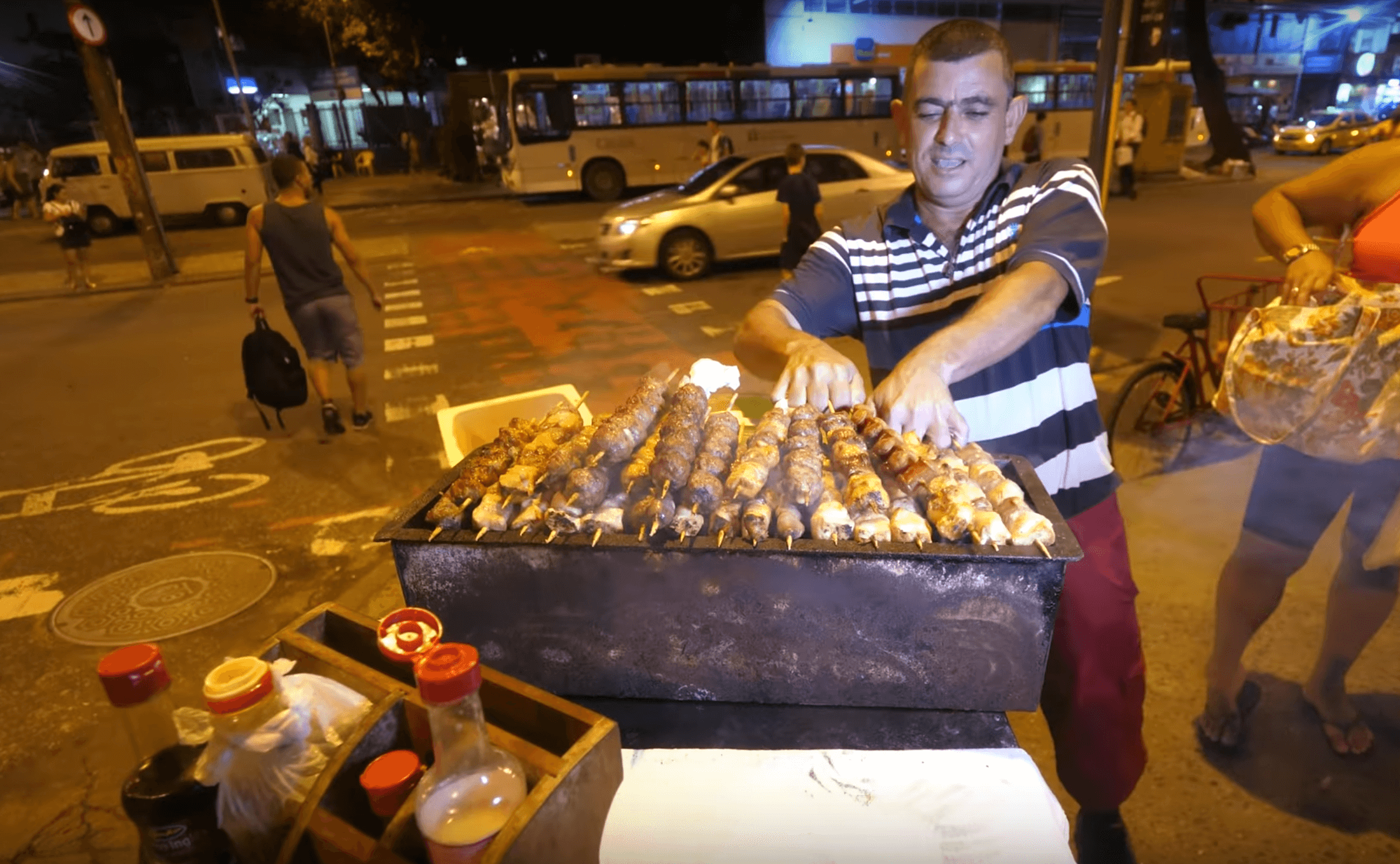 This man will make you smile first, and make your mouth water second, you have to try his delicious and meaty kebabs