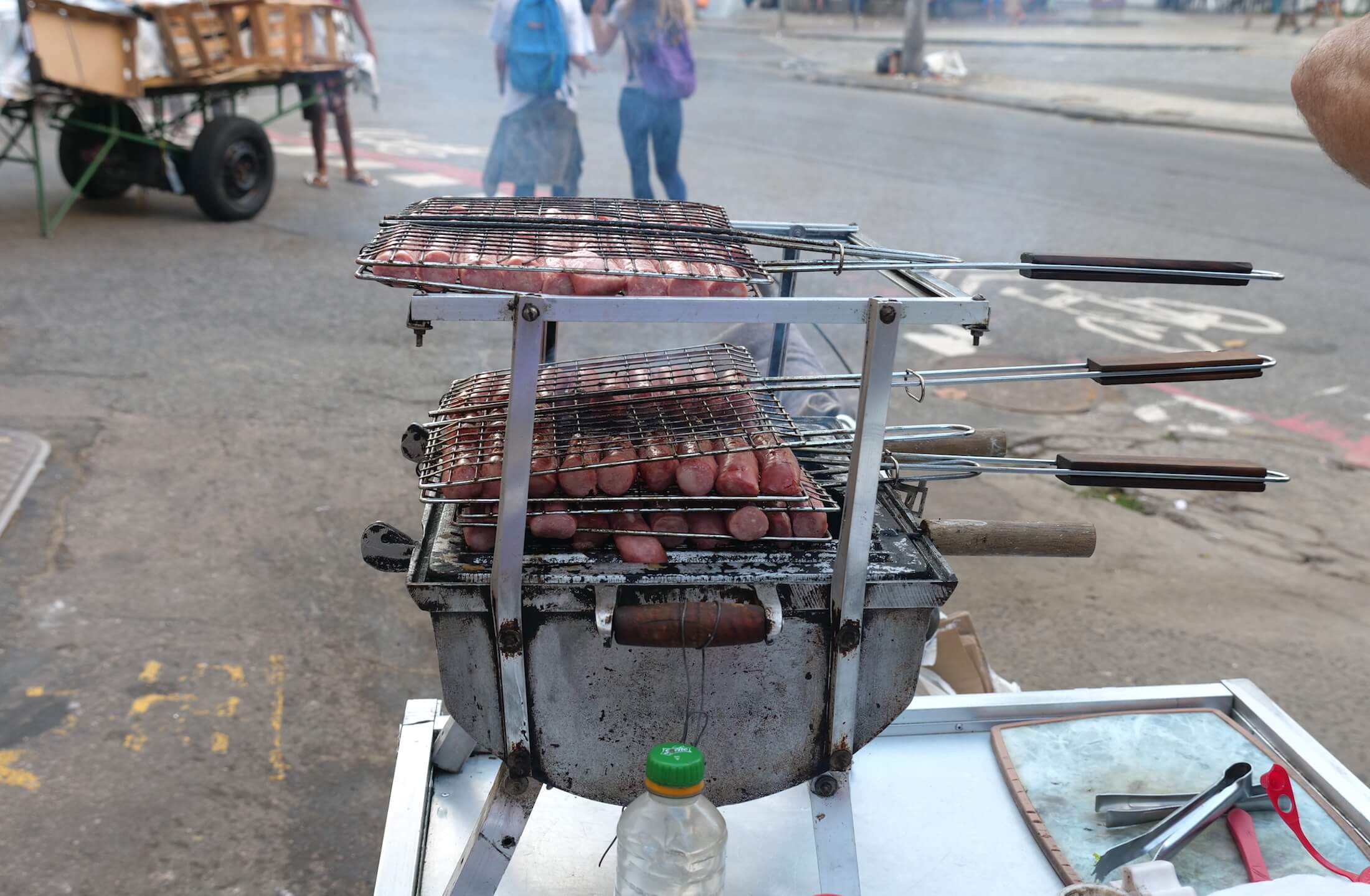 Amazing, smoking, mouth-watering sausage