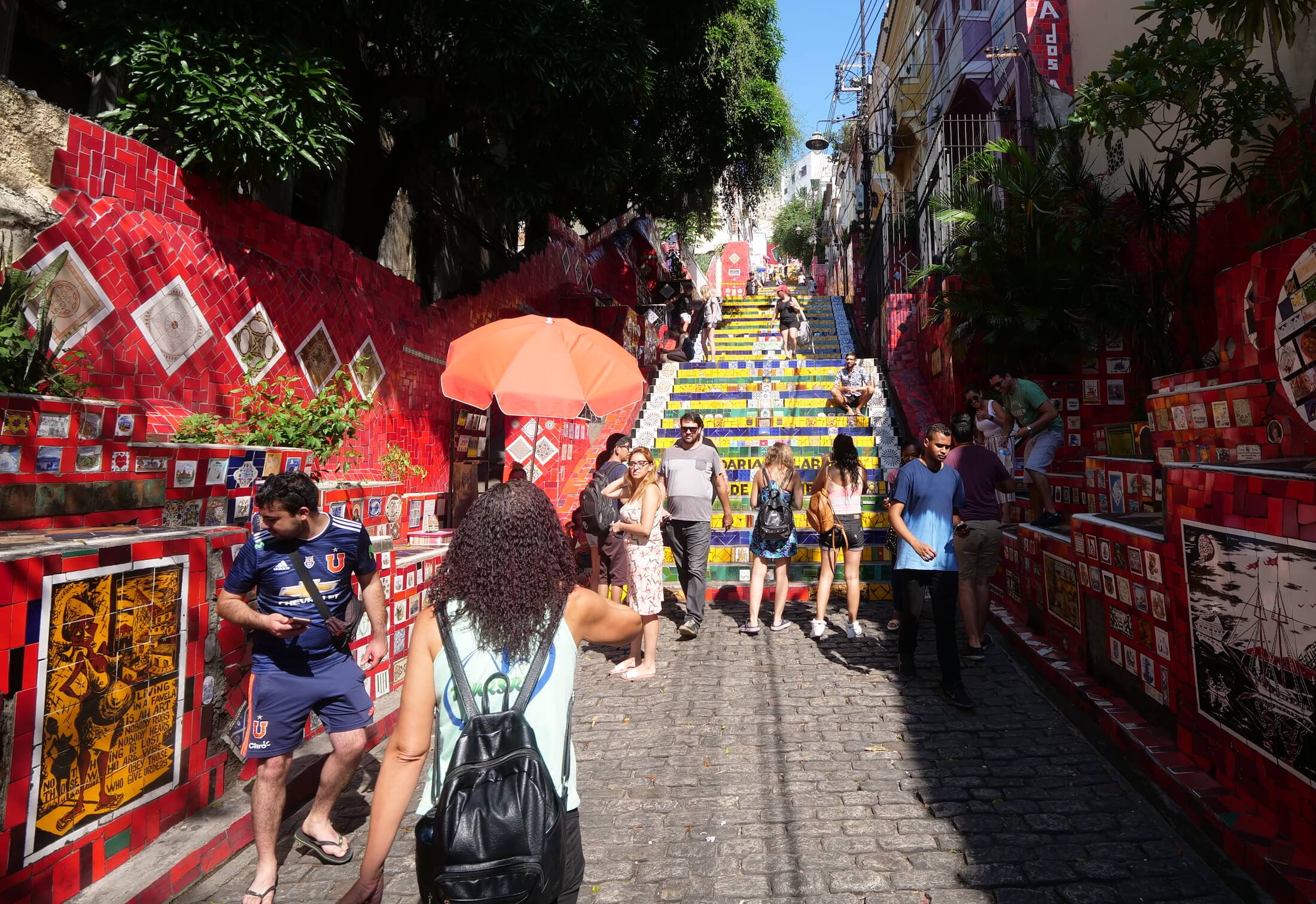 Worth a visit to the Escadaria Selaron, the Selaron Steps are beautiful.