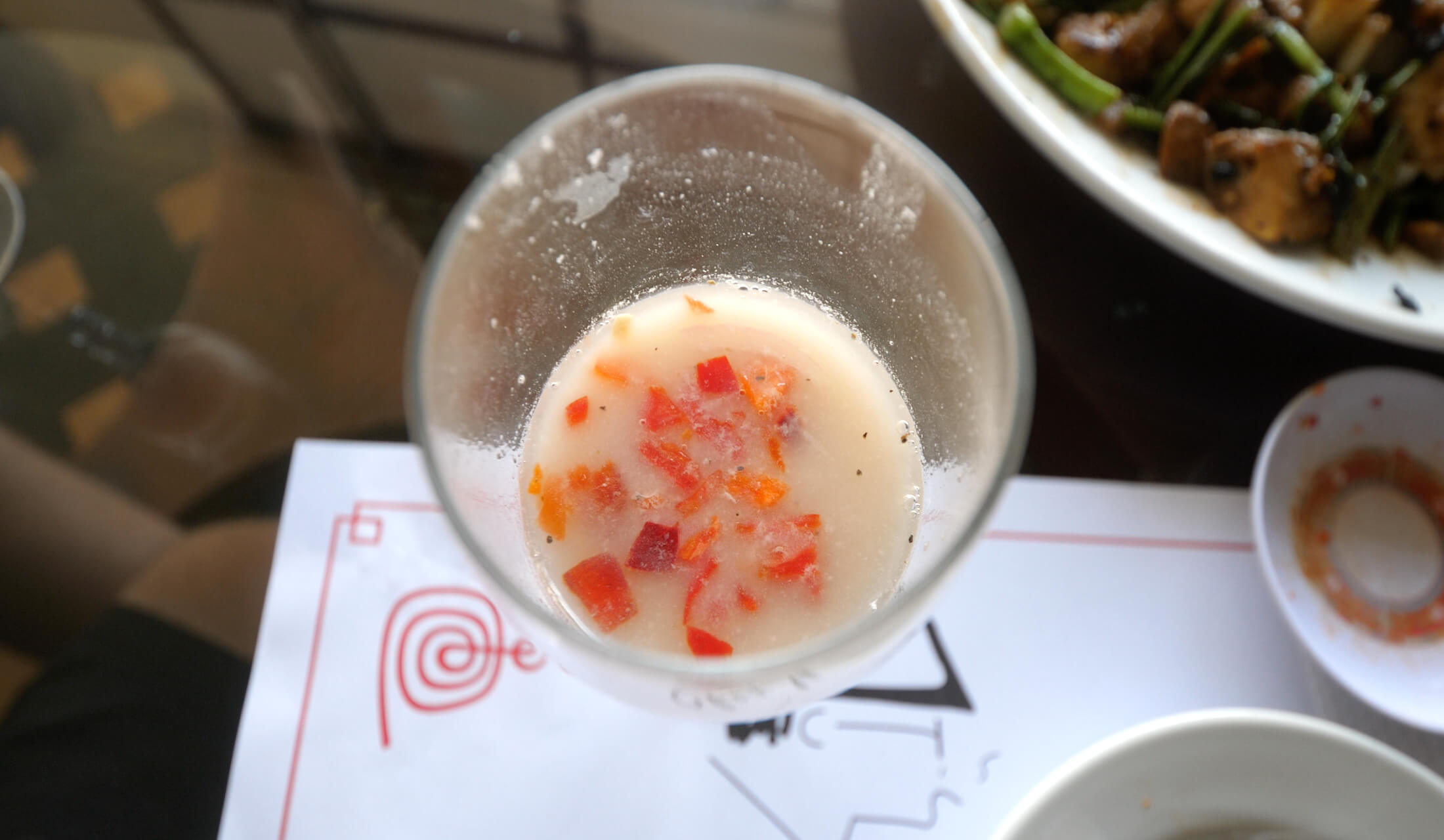 Hey local favorite, this is tigers milk, something to sip on after you are finished with your ceviche