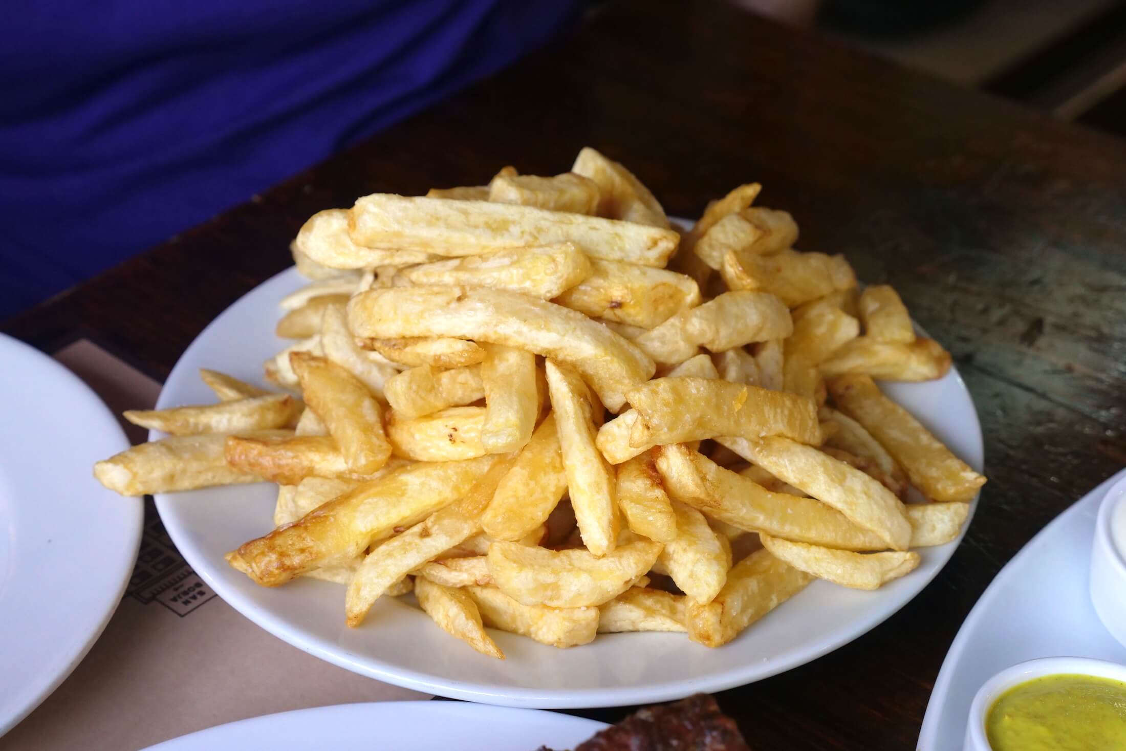 golden french fries from some of the sweetest and most creamy potatoes ever