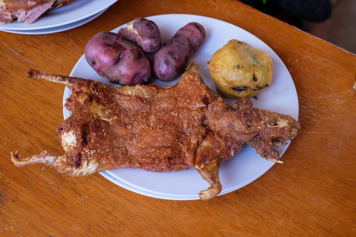 'Cuy,' Traditional Andean Food Guinea Pig Feast in Cuzco, Peru